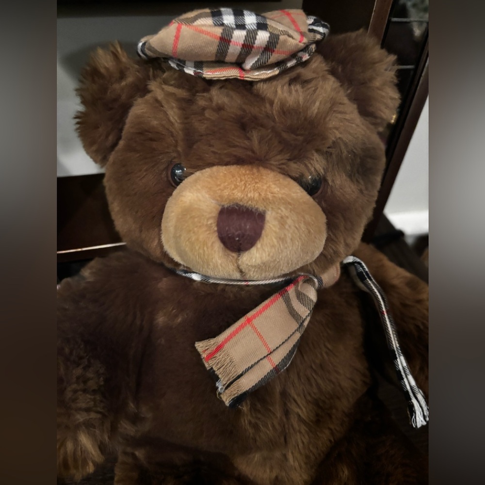 Burberry 12” Thomas Bear with Novo Check Accessories
